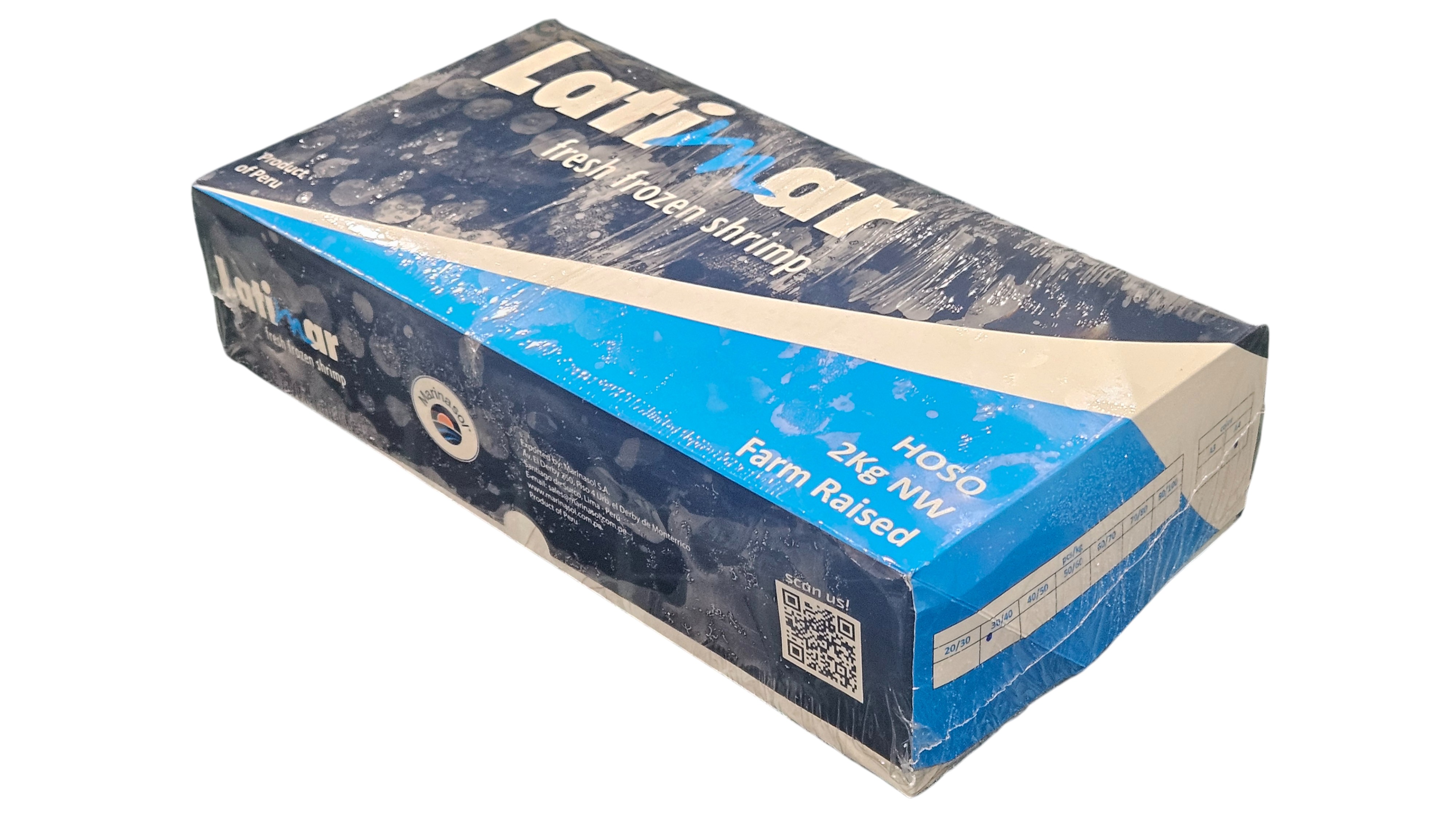 업소용 냉동 흰다리새우 31/40 (페루새우)