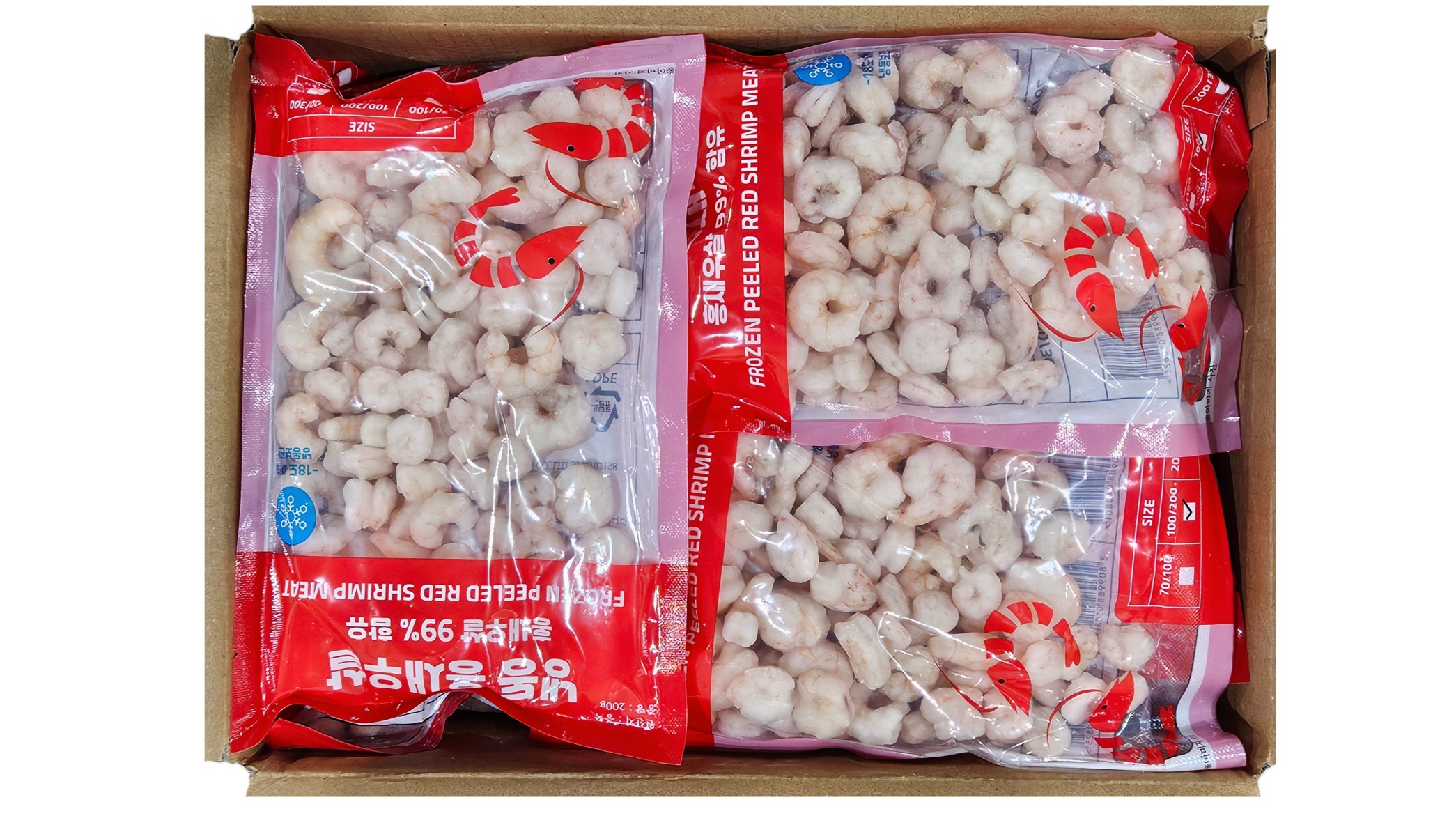 홍새우살(2kg, 중국) 100/200