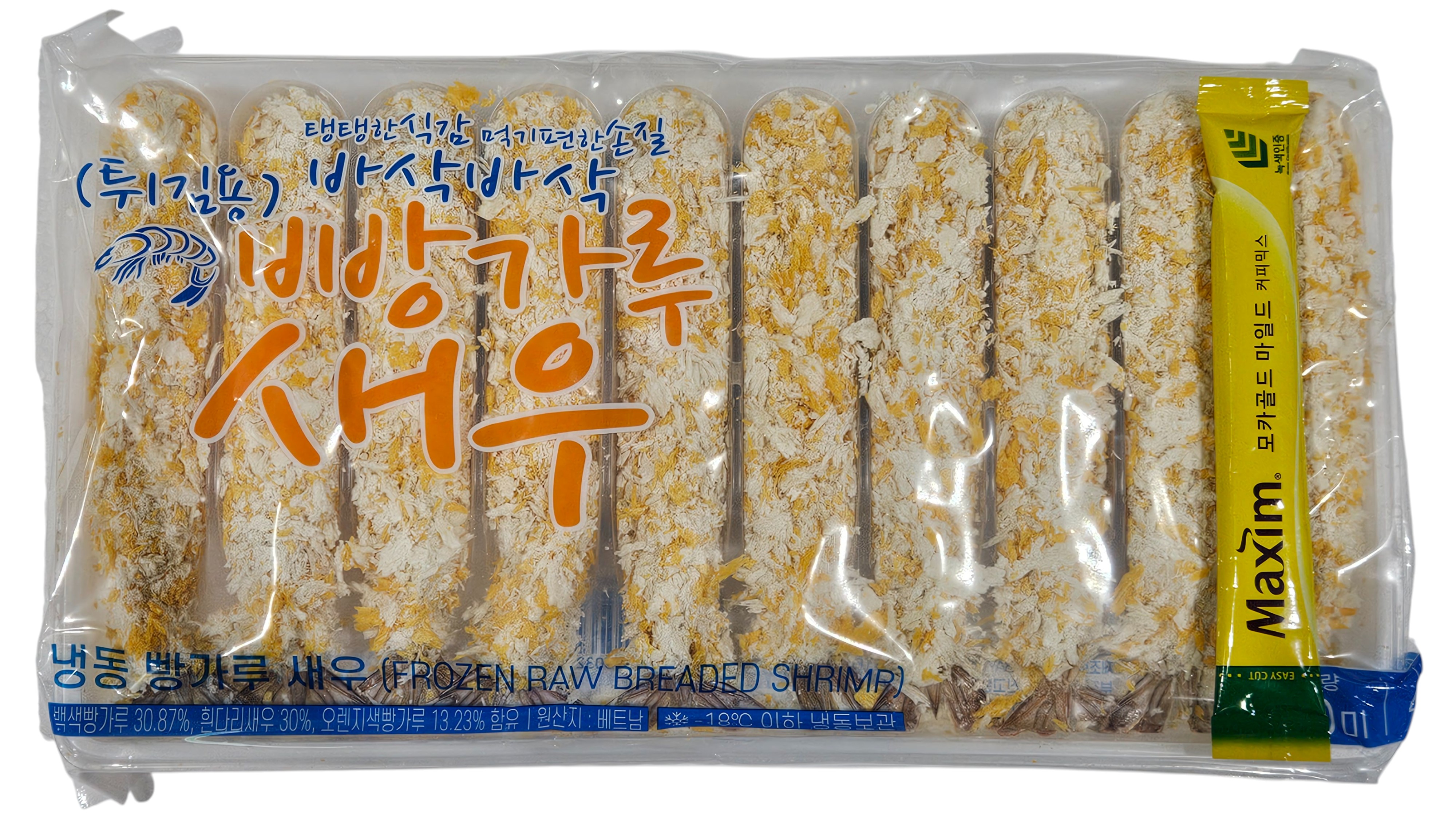 빵가루 새우(토페도새우, 머리없음) 40g/마리