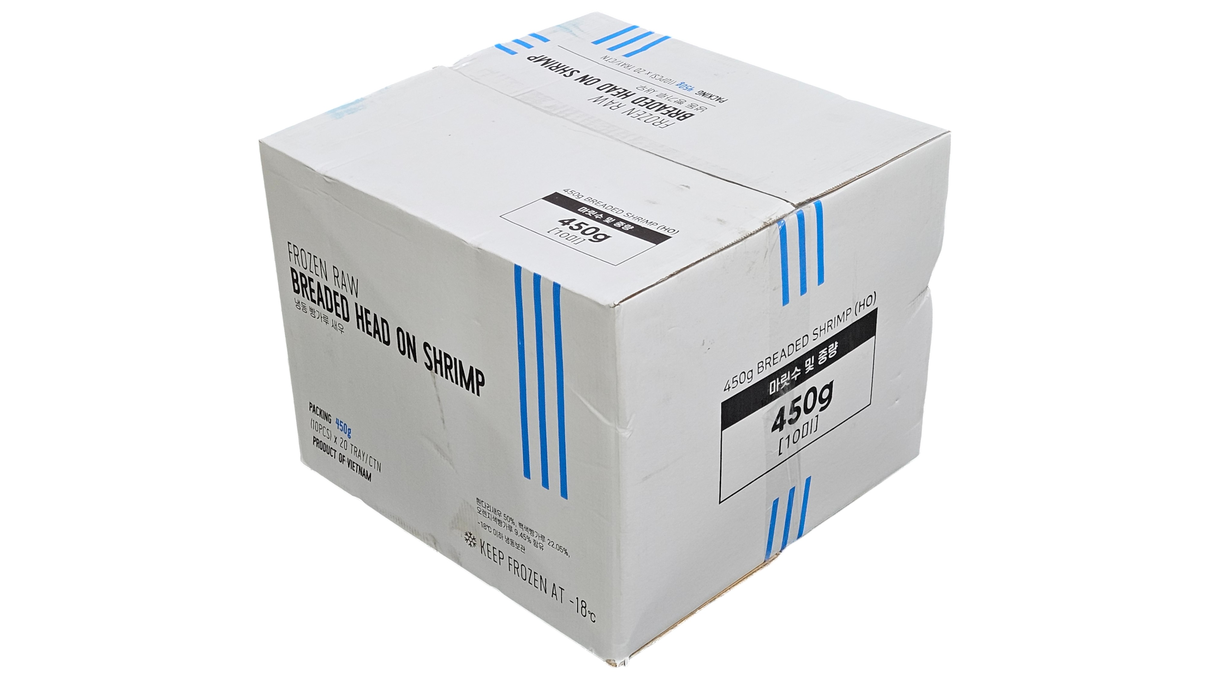 빵가루 새우(왕새우까스, 토페도새우, 머리있음) 45g/마리, 묶음