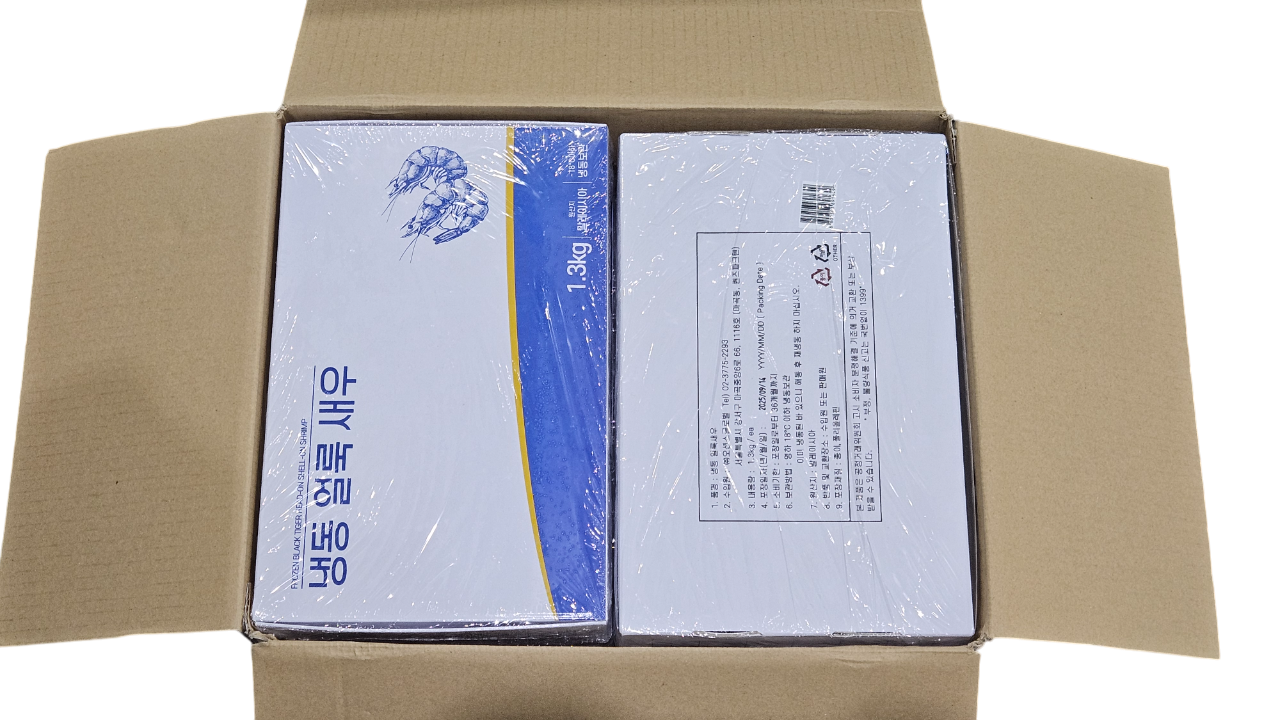 블랙타이거새우, 냉동얼룩새우 15미 (말레이시아, 대하새우)