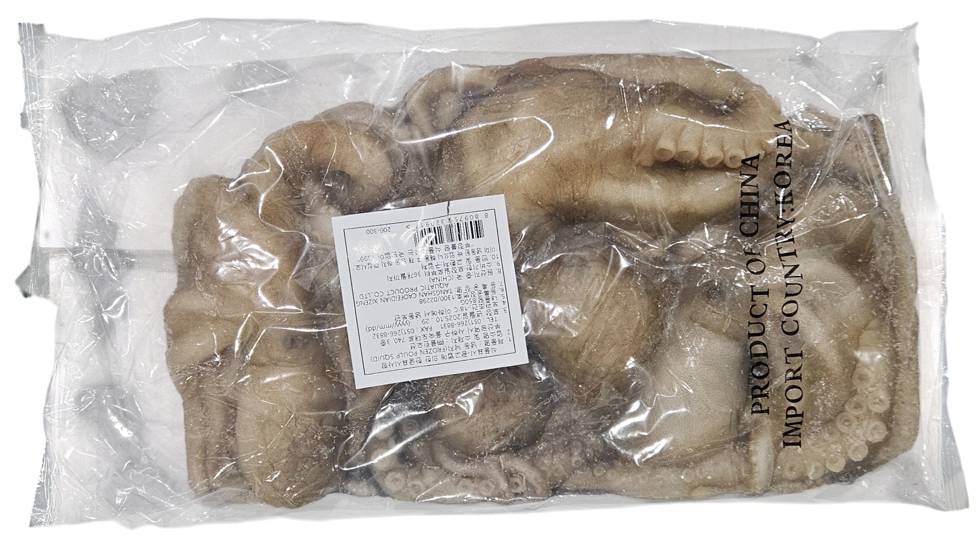 냉동활낙지 200/300 (4미)