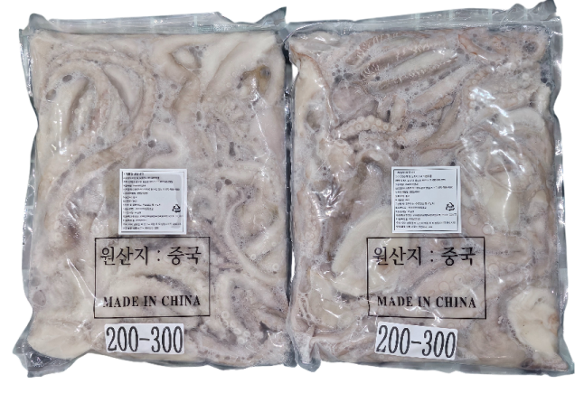 내장제거 낙지 200/300 (8/9미)