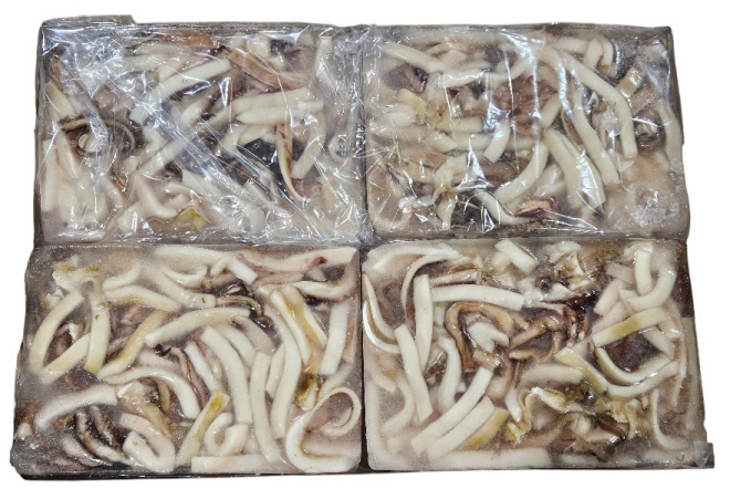 오징어채 블럭 550g, 중국산