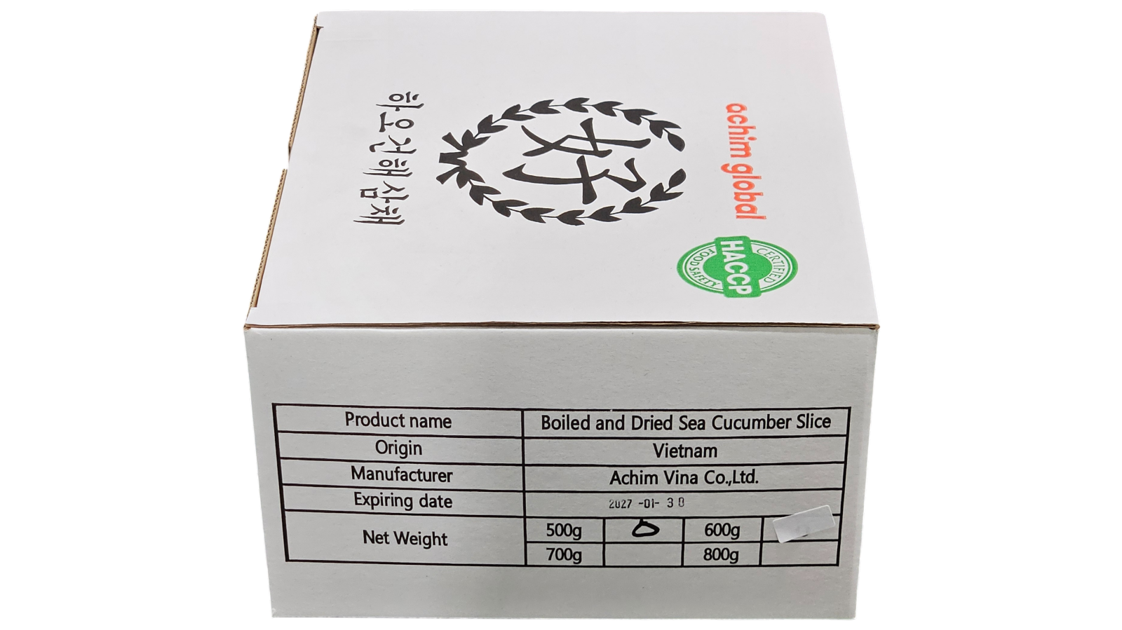 건해삼채, 말린 해삼채 500g (하오, 중국)