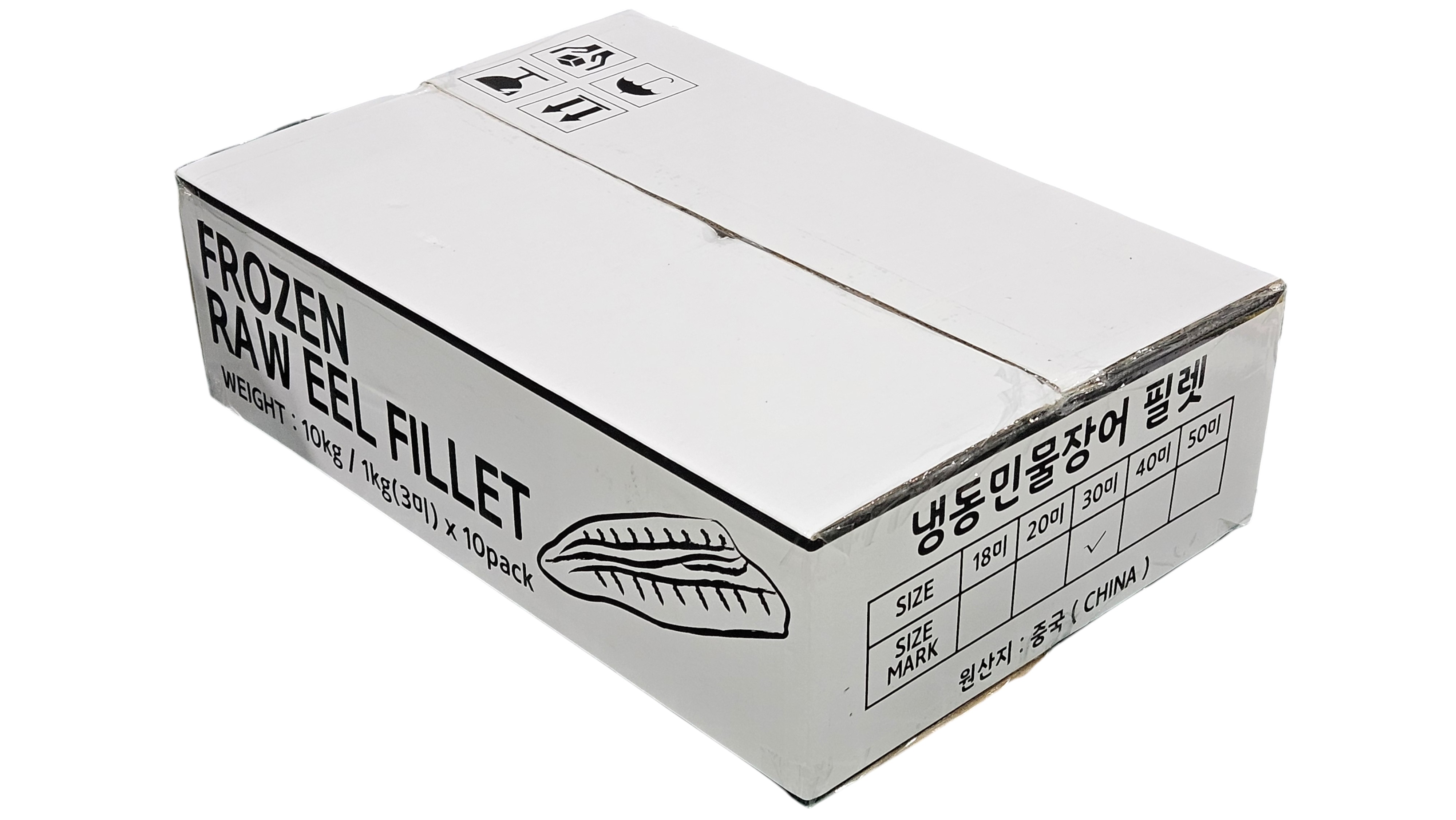 민물장어 필렛 3미 (북아메리카 장어, 중국)