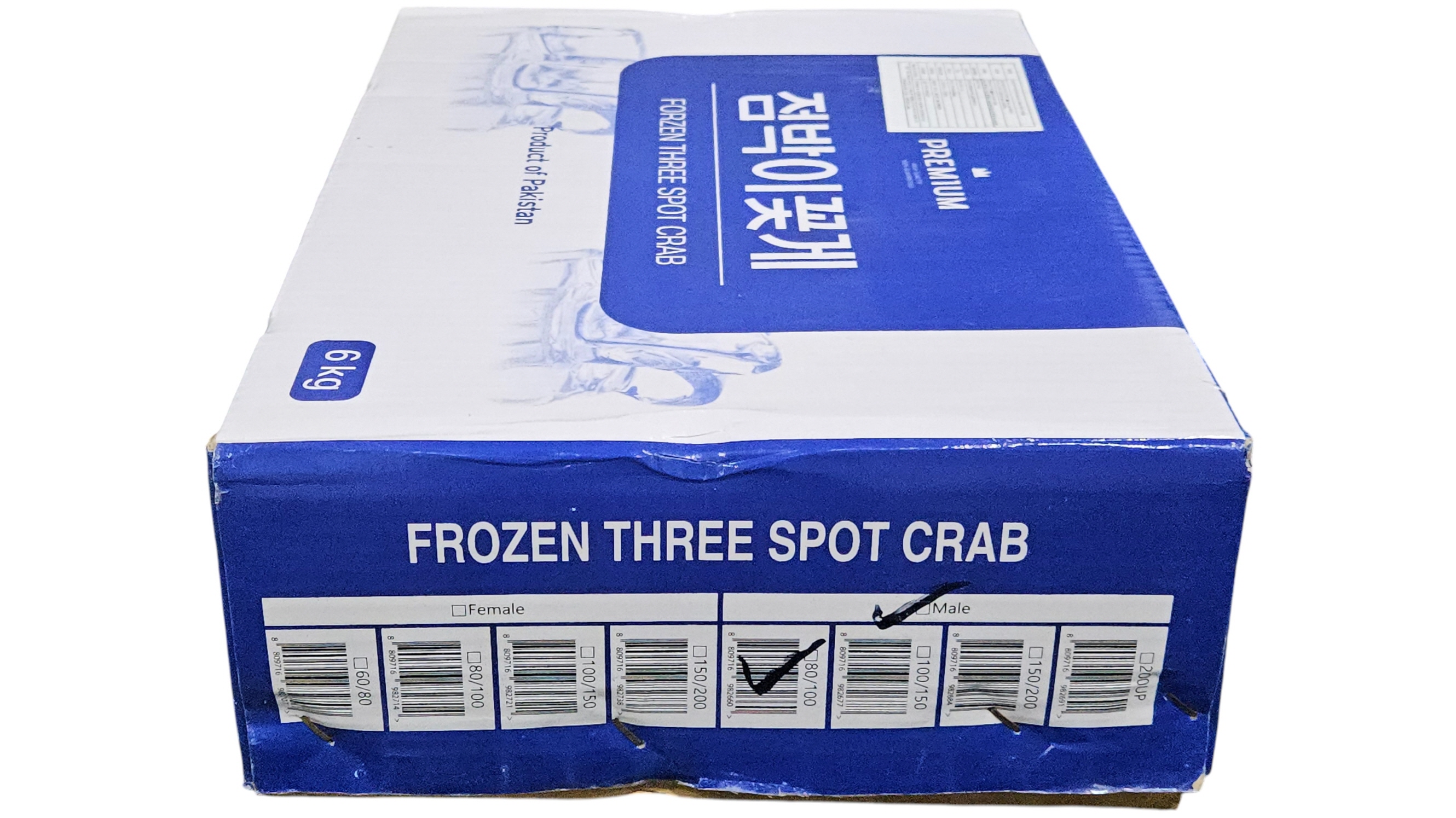 파키스탄 삼점게(숫게) 80/100 (6kg, 60미 내외)