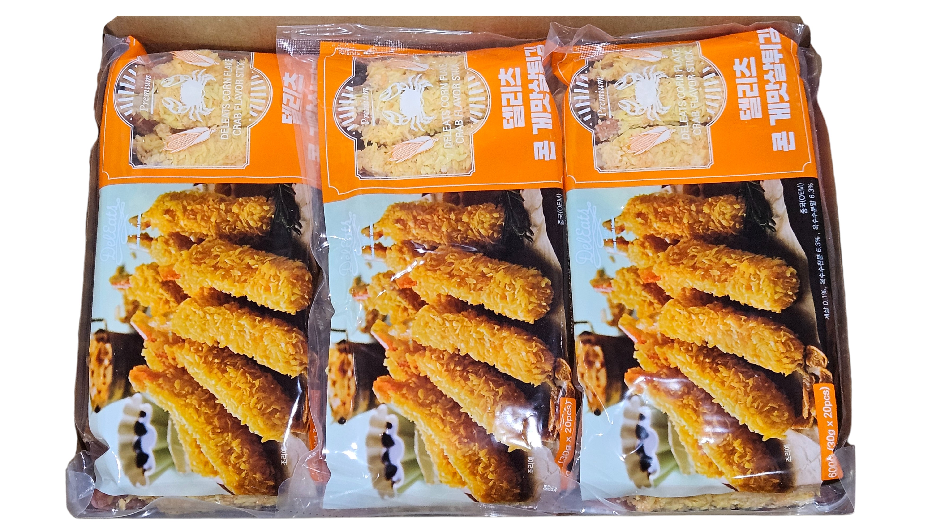 델리츠 콘 게맛살튀김 (30g * 20ea, 중국)